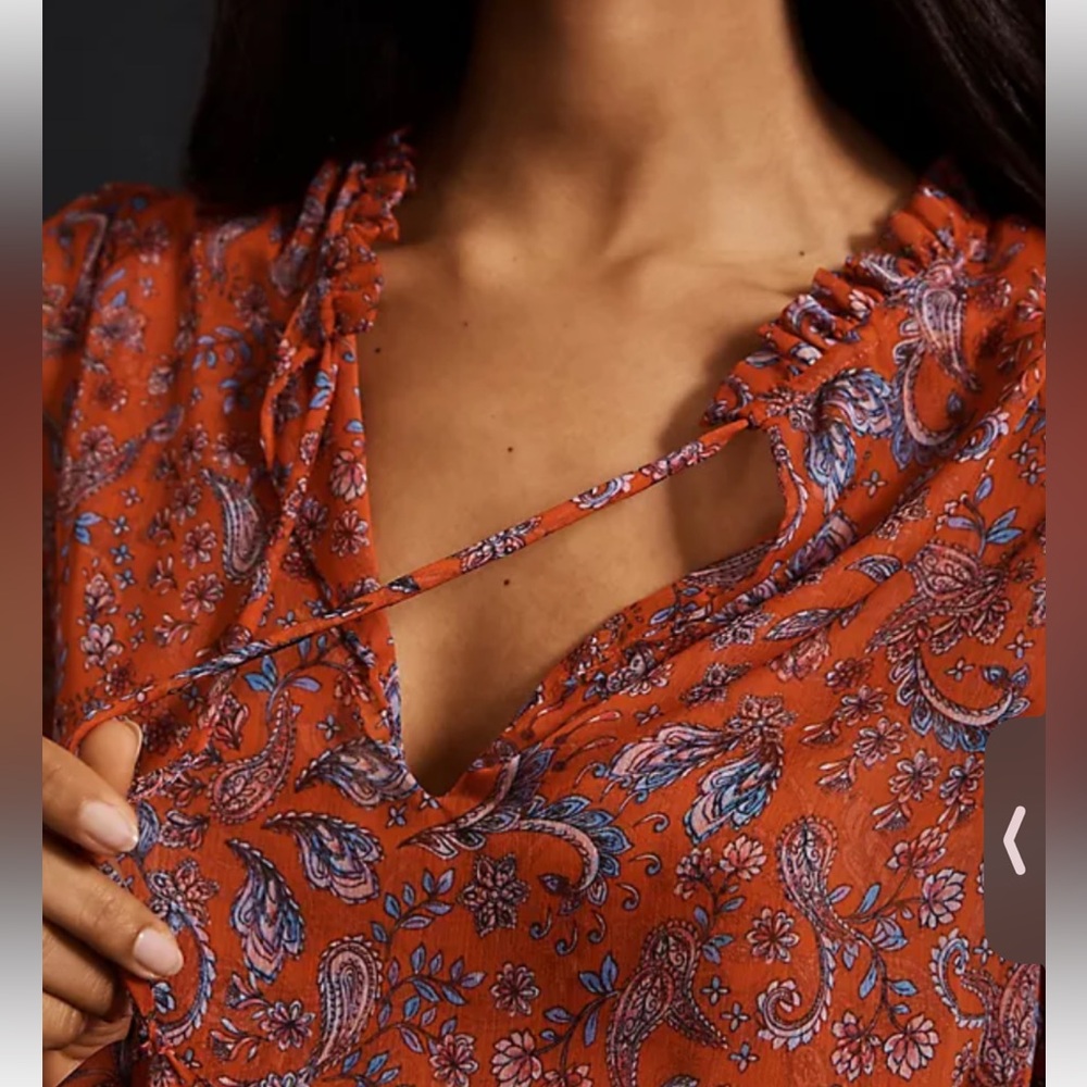 🦋NWT MISA Los Angeles Aranciatta Paisley Abril Top